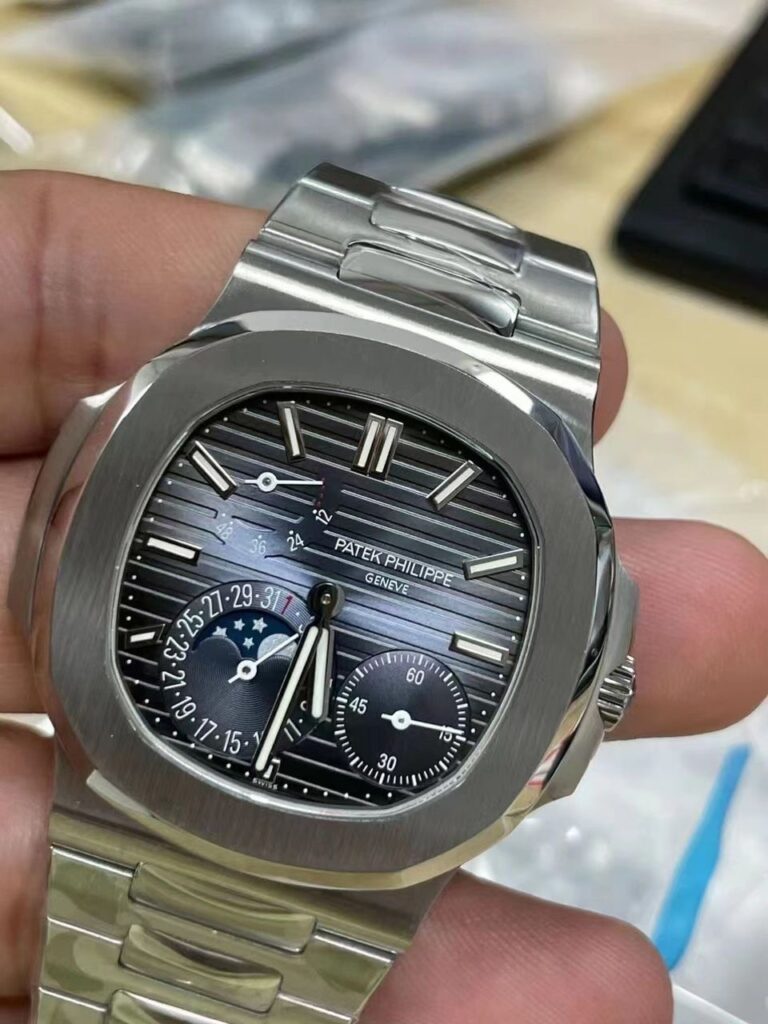 Patek philippe nautilus fase lunar replica super clon 1:1