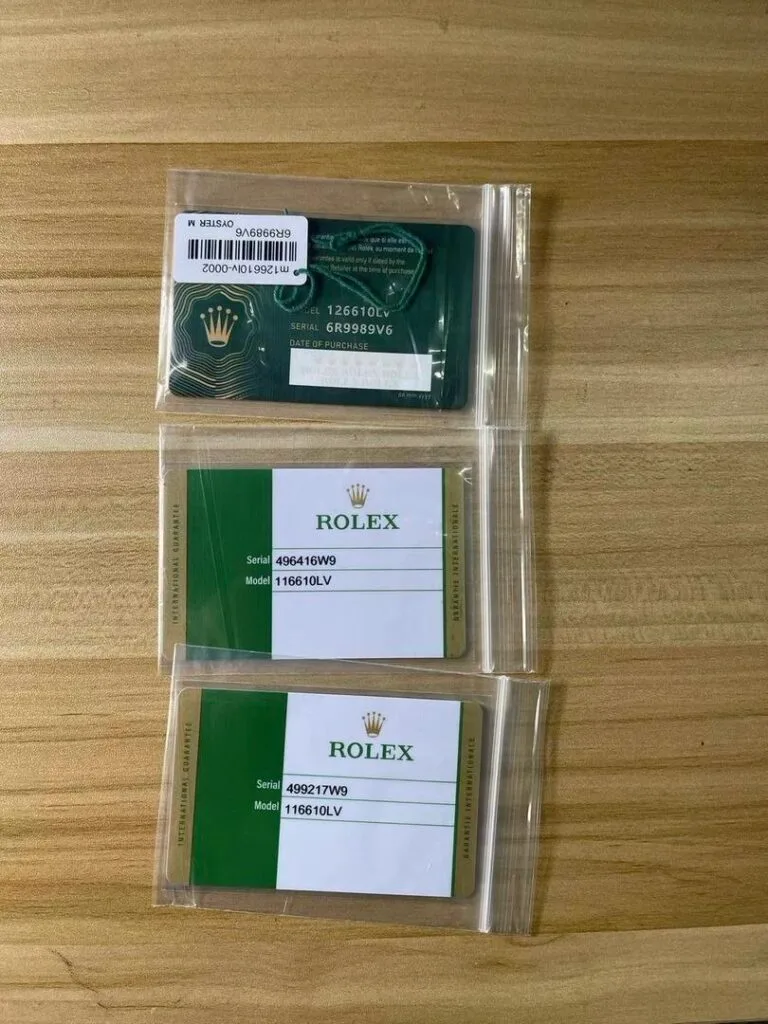 Tarjetas con numero de serie