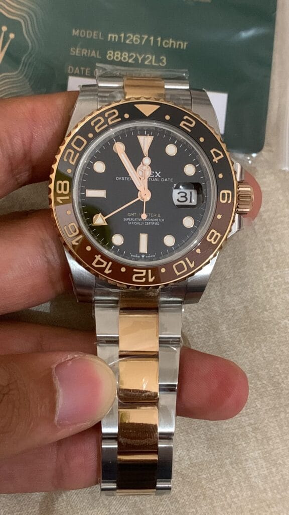 Rolex GMT master Rootbeer replica