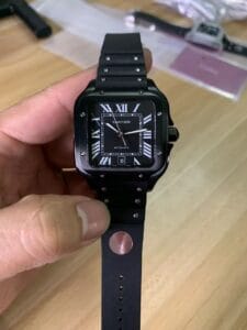 Cartier santos negro replica 1:1