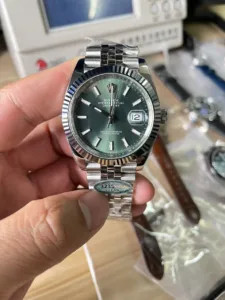 Rolex Datejust verde menta 41mm replica