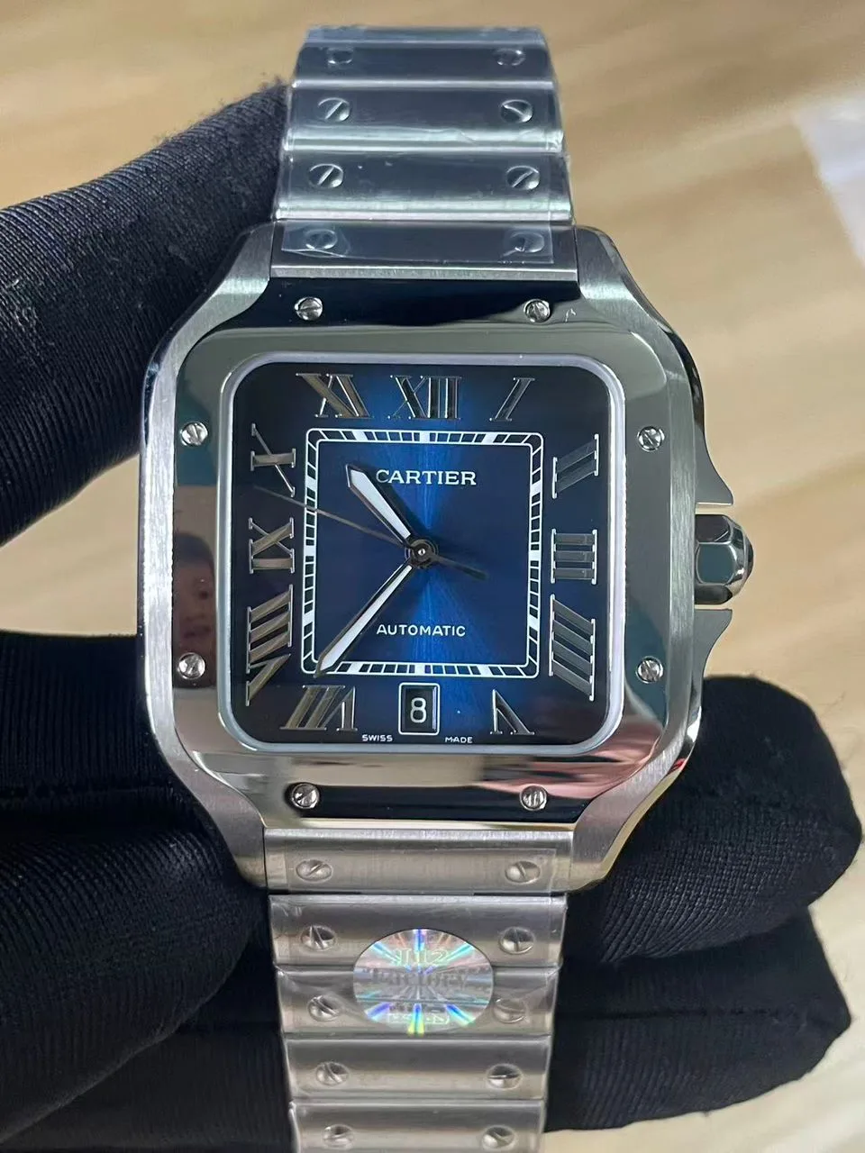 Cartier santos XL azul