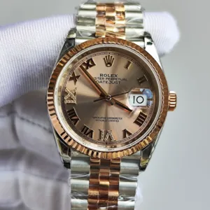 Rolex datejust 36mm everose