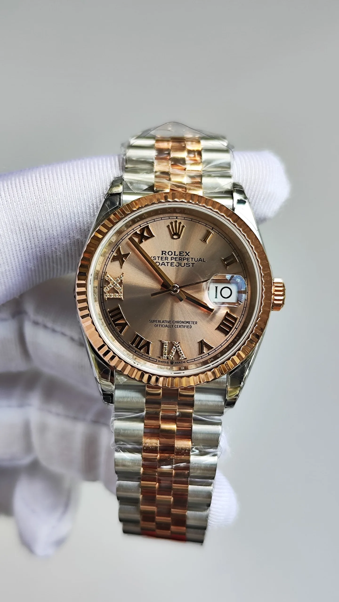 Rolex datejust 36mm everose