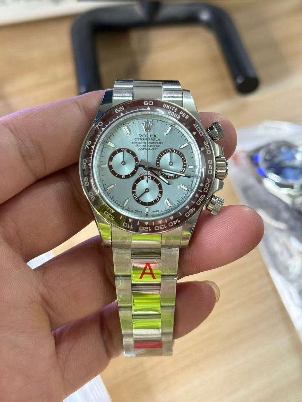 Rolex Daytona platino ice blue